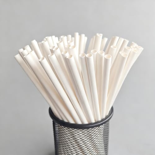 50 pitillos de papel biodegradables para Navidad miniatura 1