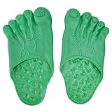 HERCHR Fuß Hausschuhe, Hobbit Füße Cosplay Hulk Grün Riesenfüße Bigfoot Count Hausschuhe Halloween Cosplay Riesenfüße Zubehör Kostüm Maskerade Requisiten(Braun)