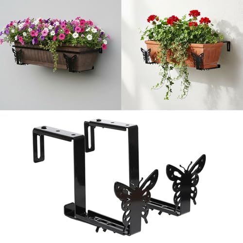 Support pot de fleurs suspendre réglable sans perçage pour balcon et pergola