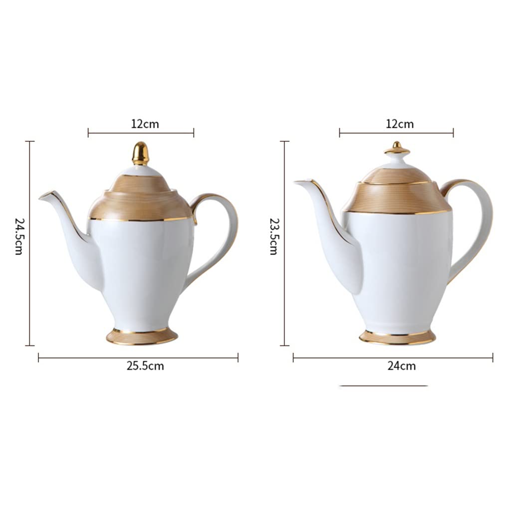 Zestaw do kawy z porcelany kostnej Phnom Penh Zestaw do herbaty z porcelany Kubek ceramiczny Cukierniczka Mlecznik Czajnik,
