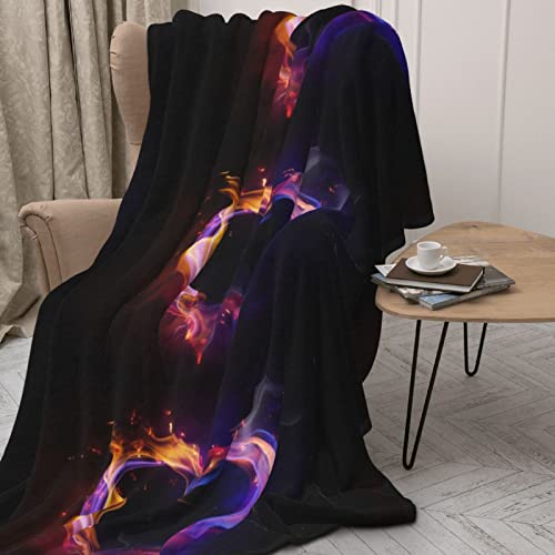 Couverture polaire en flanelle microfibre plaid lit imprimé cœur arc-en-ciel