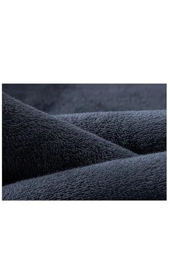 Men's Winter Fleece Jeans Black Thickened Loose Denim Pants Classic Straight Leg Business Trousers3