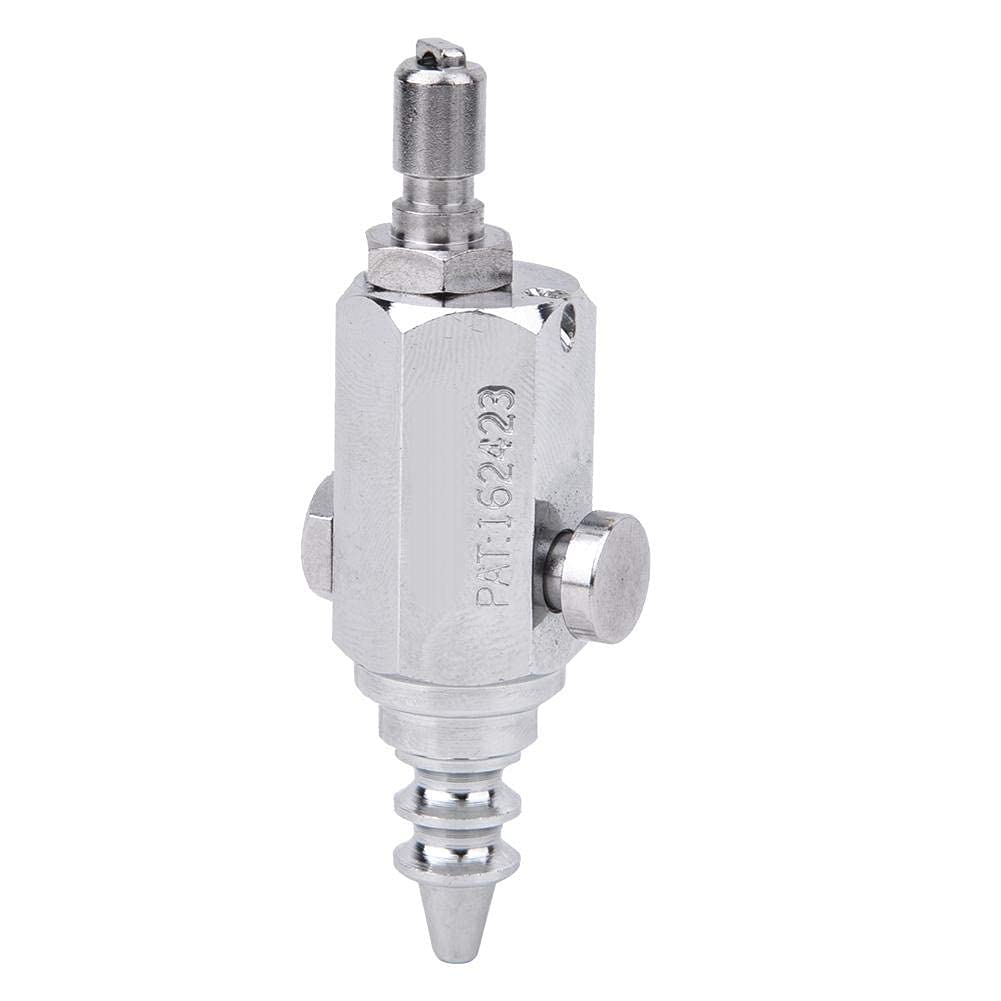 Alomejor 8 cm Professionelle Tauchluftdüse Edelstahl Tauchen Niederdruck Luftpumpe Düse Clip für Wassersport