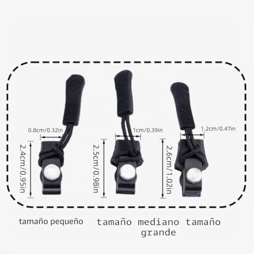 Miniatura 2 de 10 Piezas Reparador De Cremallera De Metal Duradero Kit De Reparación De Cremallera Universal Extraíble Sin Herramientas, Para Mochila Chaqueta Ropa, Pequeño
