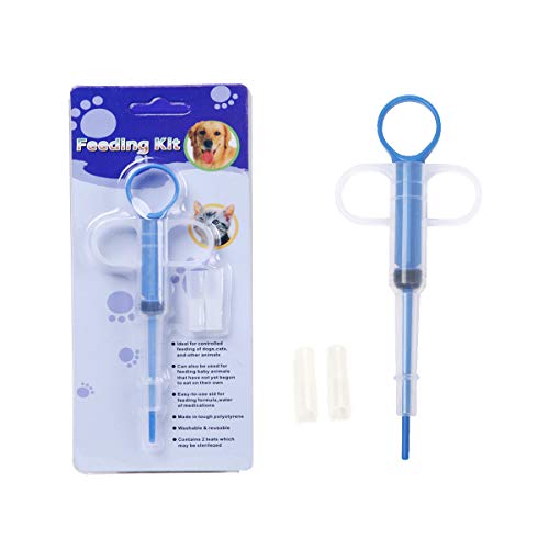 AYECEHI Pet Pill Dispenser 2Pack Pet Syringe Kit Medicine Feeder Feeding Tool