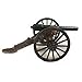 Miniature 1857 Napoleon Civil War Cannon w/ Black Parrott Ba