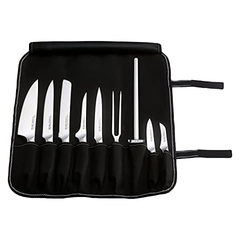 Rockingham Forge Equilibrium Professional Chef’s Knife Set – Contains 9 Kitchen Knives/Utensils and 1 Knife Case, CS-1502/10 Cover