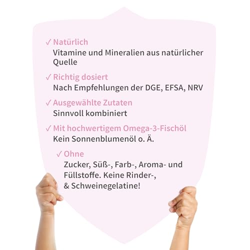 Premium Omega 3 Schwangerschaft Kapseln - 293 mg DHA und 173 mg EPA - für Mama & Baby - sicheres & frisches Omega-3 - Schwangerschaft &… – Ansicht 5