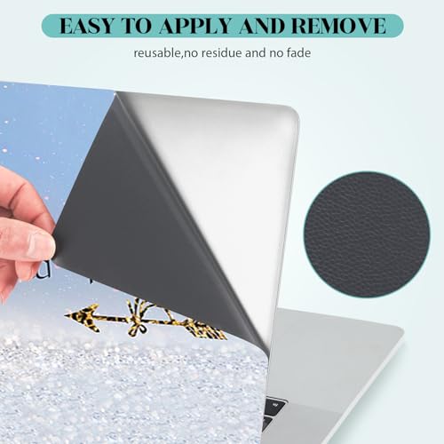 Image of Laptop Skin Sticker Decal, 12 inch 13 inch 13.3 inch 14 inch 15 inch 15.4 inch 15.6 inch Personalized Universal Vinyl Notebook Skin Sticker Cover Art Protector Decal with Free 2 Wrist Pads, Stay Positive Blue