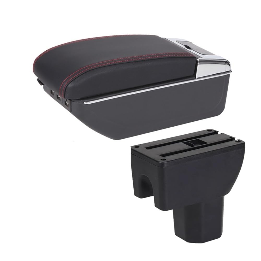 Aierdeyp B1 Black Red 7Usb Car Armrest Box For Suzuki For Ignis Car Armrest Box