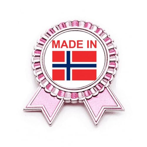 Broche Norway Country Love rose, le cadeau idéal pour passionnés