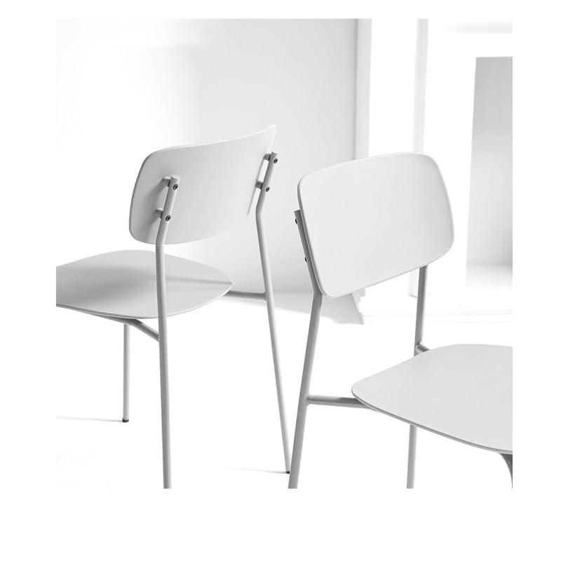 Kosmi 4er-Set skandinavischer Stühle mit minimalistischem Design in Weiß