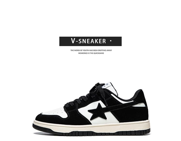 Canvas Y2K Vintage Star Pattern Lace Up Sneakers Lightweight Fashion Non Slip Casual Shoes for Teen Girls Outdoor School Streetwear Best Friend Look Pink3