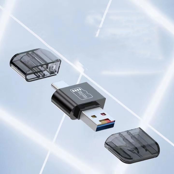 WISTAR 2 in 1 Type-C to USB Female+TF Combo Adapter 5Gbps OTG Flash Drive Card Reader Mobile Phone Card Reader