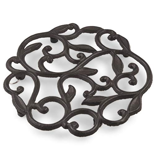 Gasaré TRIVET - VINE PLANT DESIGN - CAST IRON Cast Iron Trivet For Pots thumb #8