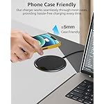 TOZO 2025 Upgraded Wireless Charger 15W Max Fast Wireless Charging Pad Compatible with iPhone 16/16 Plus/16 Pro Max /15/14/13/SE/12 Series, Samsung Galaxy S24/S23/S22 Series (No AC Adapter), Black - Image 3