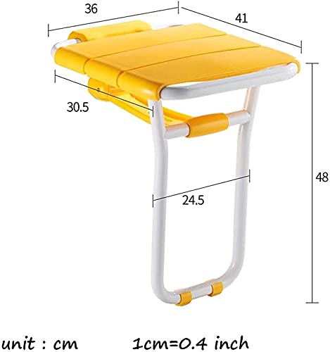 Tabouret de douche mural rabattable et chaise de bain confort 200 kg - 3