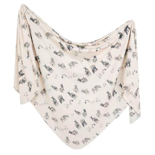 Image of Copper Pearl Swaddle Blankets for Newborns | Soft Stretchy Receiving Blankets for Boys and Girls | Large 46 x 46 Inch Baby Blankets | Lightweight and Breathable Swaddles | Cody