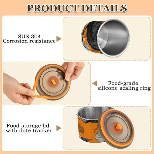 Contenedor Hermético para Café Acero Inoxidable 500ml miniatura 5