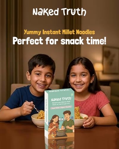 Image of Naked Truth Millet Noodles | Instant Whole Grain Millet Noodles | Healthy & Delicious | Easy-to-Cook Noodles for Snacks, Lunch & Dinner