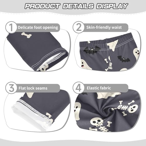 Girls' Leggings Cute Skull Ghost Bats Kids Yoga Tights Pants 1 Pack 23016973