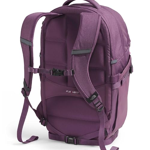 Image of The North Face Women's Recon Everyday Laptop Backpack - Commuter Travel Bag, 18 inch Laptop Sleeve, Water-Repellent, Chroma Purple Light Heather /Hushed Lavender, One Size