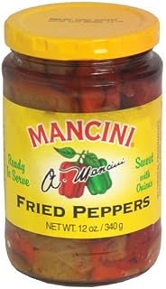 Mancini - Fried Peppers with Onions, (2)- 12 oz. Jars by Mancini