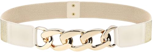 Glamorstar Women Wide Elastic Belts for Dresses Stretchy Cinch Waist Belts - Main Image