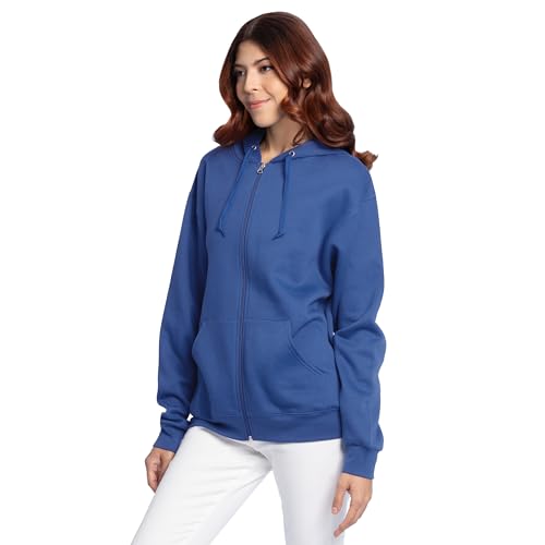 Image of Fruit of the Loom Eversoft Fleece Full Zip Hoodie Sweatshirt