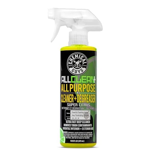 Chemical Guys CLD_101_16 All Clean+ Citrus Based All Purpose Super Cleaner, Safe for Cars, Trucks, SUVs, Motorcycles, RVs & More, 16 fl oz, Citrus Scent