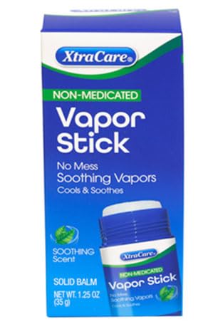 Xtra Care Cough Suppressant Non-Medicated Vapor Stick, Solid Balm 1.25oz Soothing Vapors (Pack of 1)