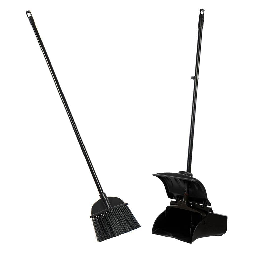 Dhwani Enterprise Dust Pan and Lobby Broom Set with Check Duster Cloth