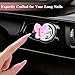 COGEEK Push to Start Button Cover, 0.6'' Base Butterfly Engine Start Stop Button Decoration Sticker 3D Cute Car Interior Accessories for Women Girl - 4PCS