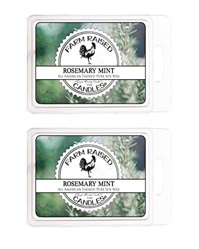 Rosemary-Mint-Scented-Wax-Warmer-Melt-Cubes-2-Pack-Combo-100-All-American-Made-Farm-Raised-Candles-Natural-Farmed-Soy-Wax Rosemary Mint Scented Wax Warmer Melt Cubes 2 Pack Combo 100 All American Made Farm Raised Candles Natural Farmed Soy Wax