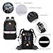 Fnacuody Backpack Cover 35L/45L Waterproof Hiking Outdoor Backpack Rain Cover, Anti-Slip Cross Buckle Strap, Adjustable Shoulder Straps for Men Women(Black-M)