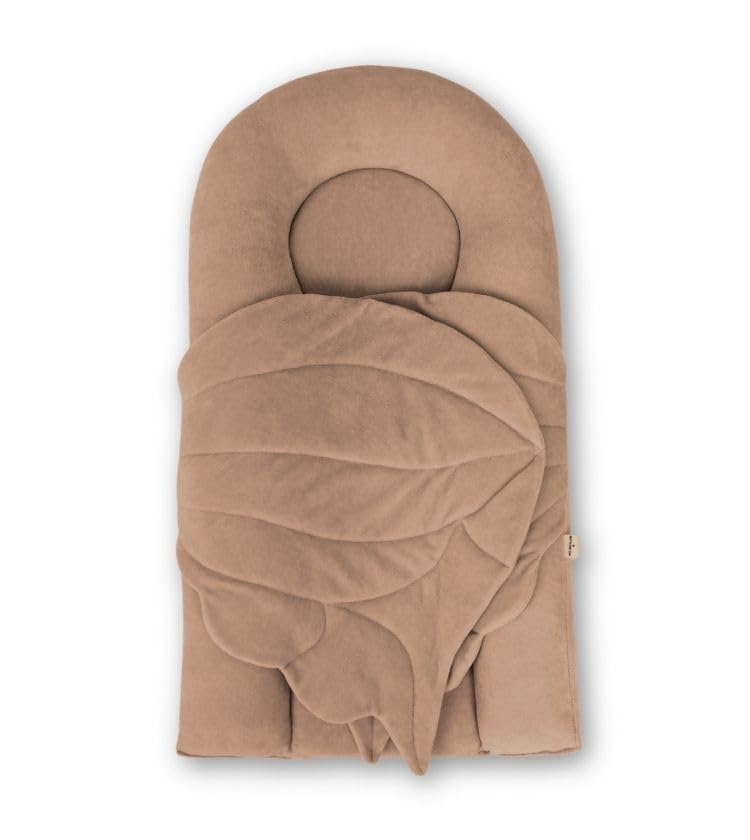 Handmade Baby Play Lounger – Soft Cotton Nest for Tummy Time, Diaper Changes & Play – Hypoallergenic Materials – Two Size Options (Taupe, Maxi)