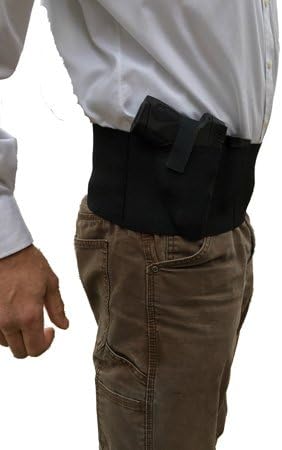 Side Draw Belly Band Gun Holster for Left or Right Hand Draw Concealed Carry
