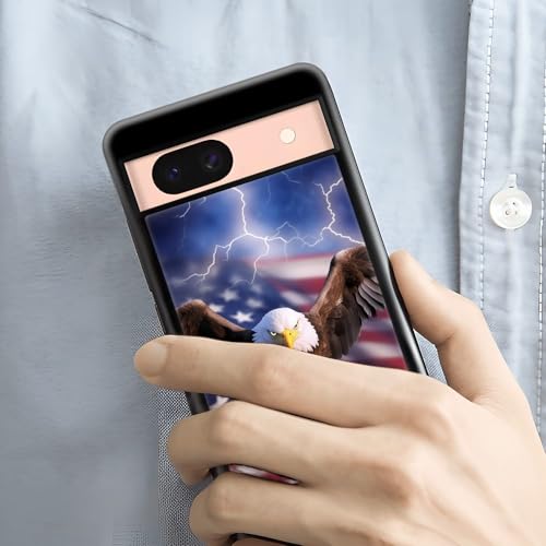 Coque Google Pixel 8A antichoc polycarbonate rigide coque arrière motif eagle - 4