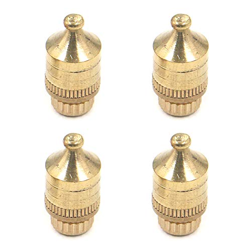 Geesatis 4 pcs Spike Feet Stand Copper Isolation Stands Cone Feet High-Grade Plating Speaker Spike Feet for Speaker, Amplifier, CD DVD Player