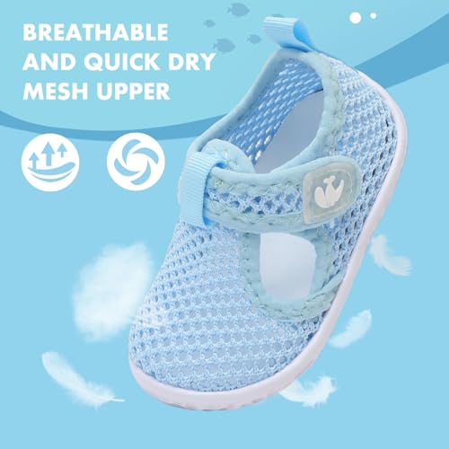 Image of FEETCITY Baby Boys Girls Water Sport Shoes Barefoot Kids Aqua Socks Quick-Dry Beach Swim Pool Shoes
