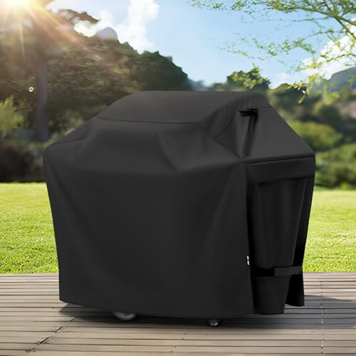 Unicook Grill Cover 60 Inch, Heavy Duty Waterproof Gas Grill Cover for Outside, Fade Resistant Outdoor Barbecue Protector, Compatible with Weber Char-Broil Nexgrill BBQs up to 58" Wide - Image 3