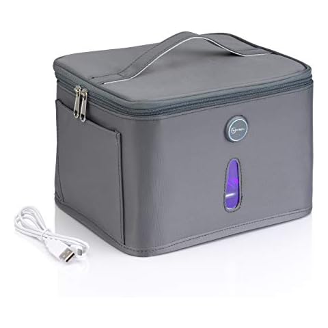 Auraglow Caja de esterilizador portátil con luz UV y UVC Cover