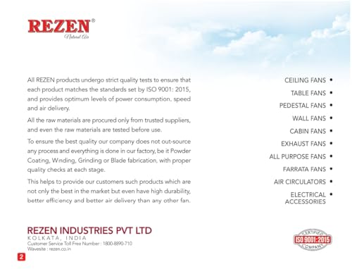 Image of REZEN 400mm Windy Wall Bracket Fan - High-Speed Motor, Energy Efficient, Grill for Protection - Ideal for Vanity Van & Shop Use (BRA16WHI60), White