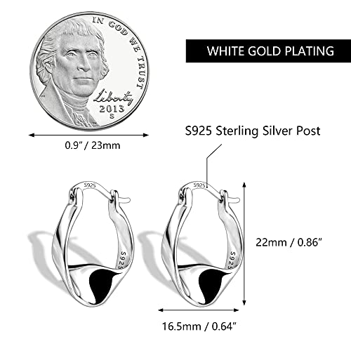 ALEXCRAFT-Pendientes-Mujer-Plata-Pendientes-Plata-Mujer-Pendientes-Plata-Pequenos-Regalo-Mujeres