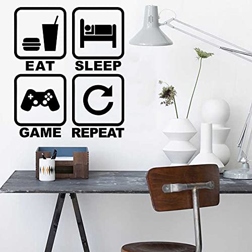 Vinilos decorativos gamer, 4 piezas, diseño controlador miniatura 3