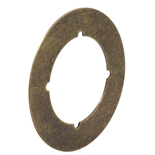 Defender Security U 9498 Backplate, 3-1 2 inch, Antique Brass (2-pack)