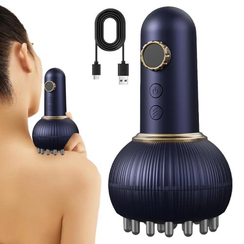 Appareil Anti-Cellulite Électrique - Instrument Gua Sha pour Cou et Épaules, Raffermissement Ventral | Rouleau Corporel Rechargeable USB ciblant Dos, Jambes ou Bras