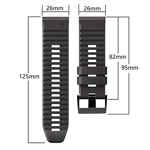Bracelet pour montre Garmin bicolore flexible résistant eau 26mm