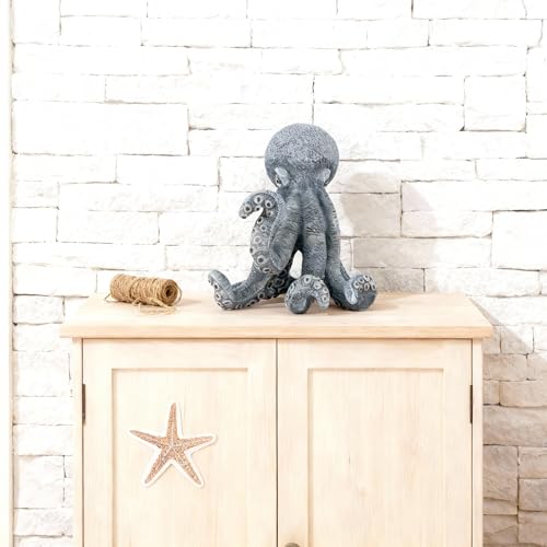 Escultura Decorativa de Pulpo Azul para Hogar miniatura 4