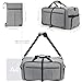 80L Travel Duffle Bag for Men, Large Foldable Duffel Bag for Travel with Shoe Compartment Overnight Weekender Bag Gym Bag for Men Women Waterproof & Tear Resistant (Gray, 80L)